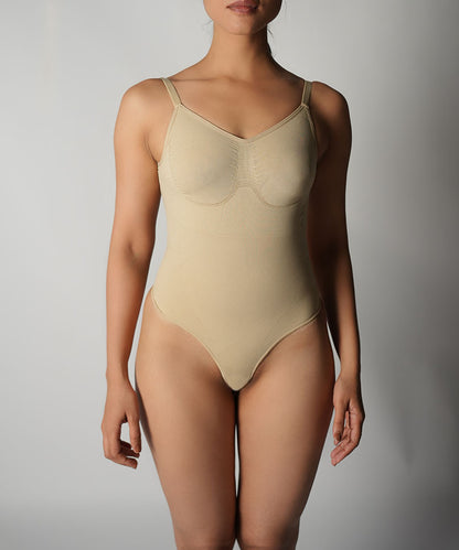 Thong Bodysuit - Nude