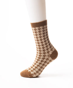 Brown Houndstooth