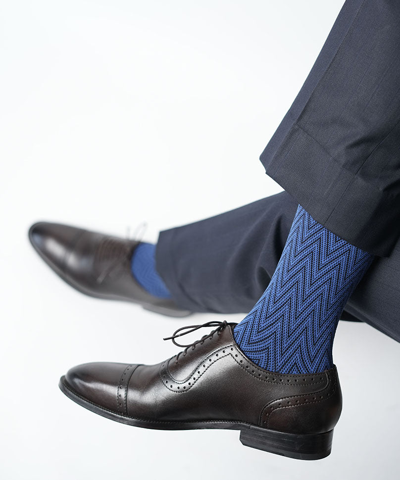 Royal Blue Chevron