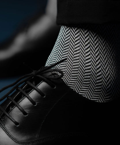 Black Herringbone