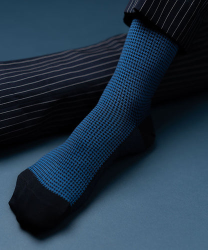 Royal Blue Houndstooth