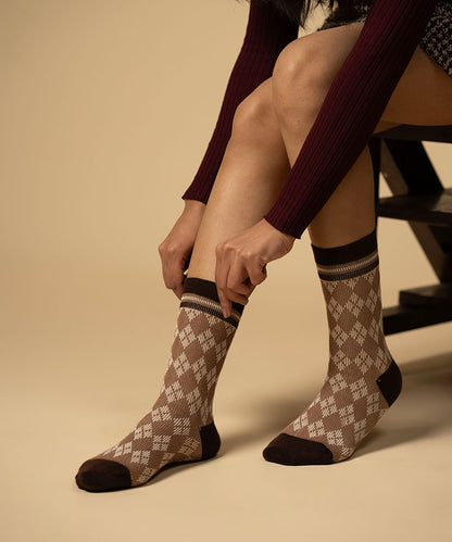 Beige Argyles