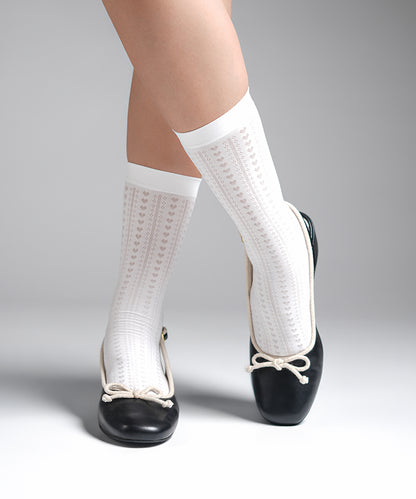 Pearl Mist Socks - White
