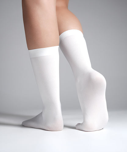 Ribbed - White