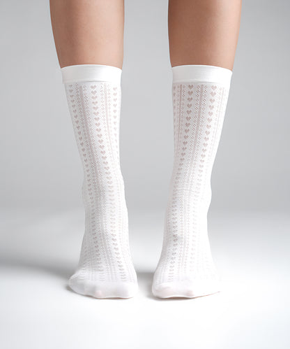Pearl Mist Socks - White