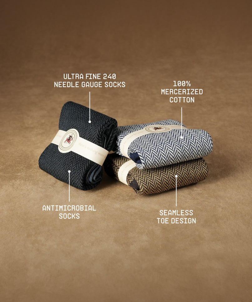 Herringbone box of 3 Ocho