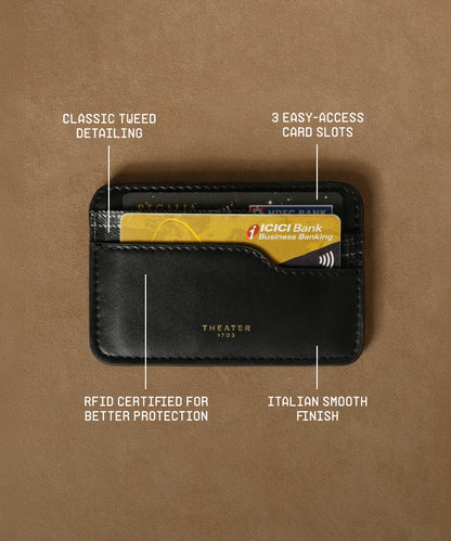 1705 Men's Card Holder Black
