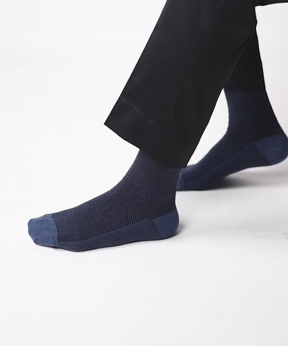 Airforce Blue Herringbone
