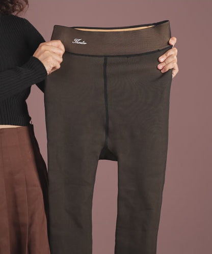 Maroon Cableknit Stockings