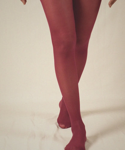Sheer Maroon Stockings