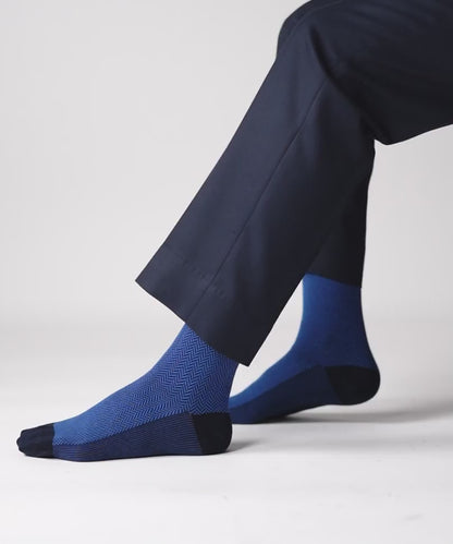 Royal Blue Herringbone