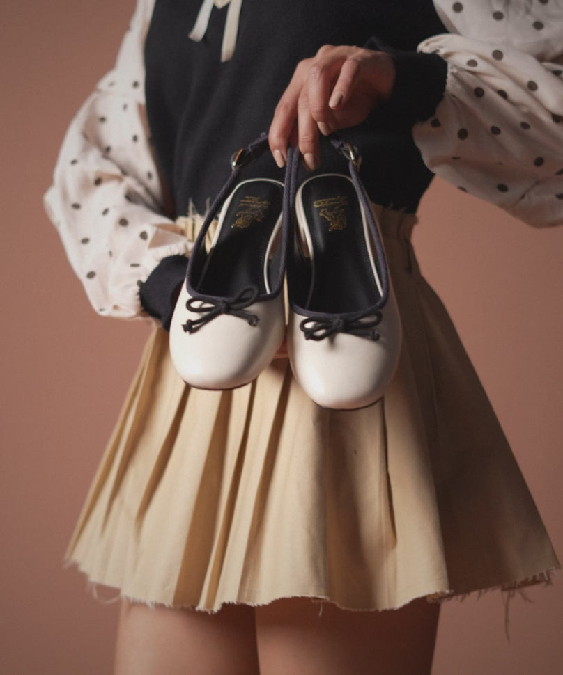 Doris - Mary Jane Shoes with Two-Tone Charm by Theater – Theater.xyz