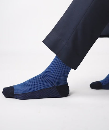 Royal Blue Houndstooth