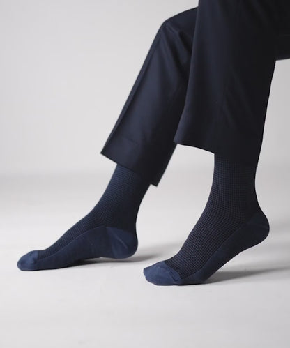 Airforce Blue Houndstooth