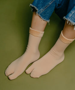 Haystack Toe Fur Socks