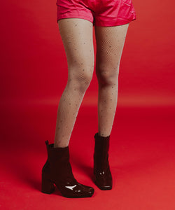 Pink Rhinestone Stockings
